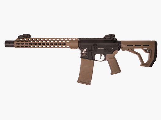 AR15 SilentOps DMR ALPHA EAGLE ETU Tan/Schwarz S-AEG Softair Gewehr Frei ab 18 Jahren | Delta Armory