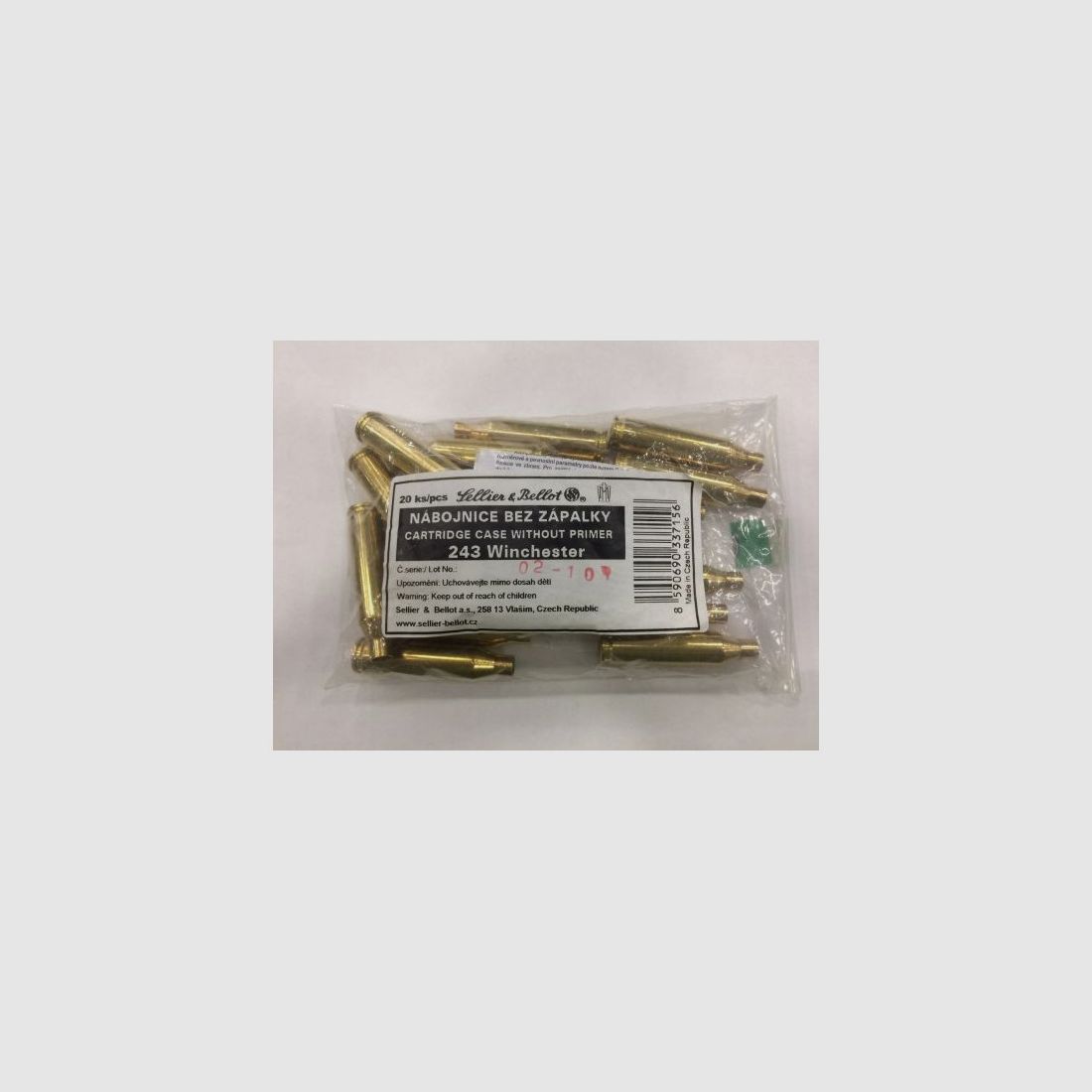 S&B BOSSOLI 243 WIN QT 20 PZ, immagine 1 di 2