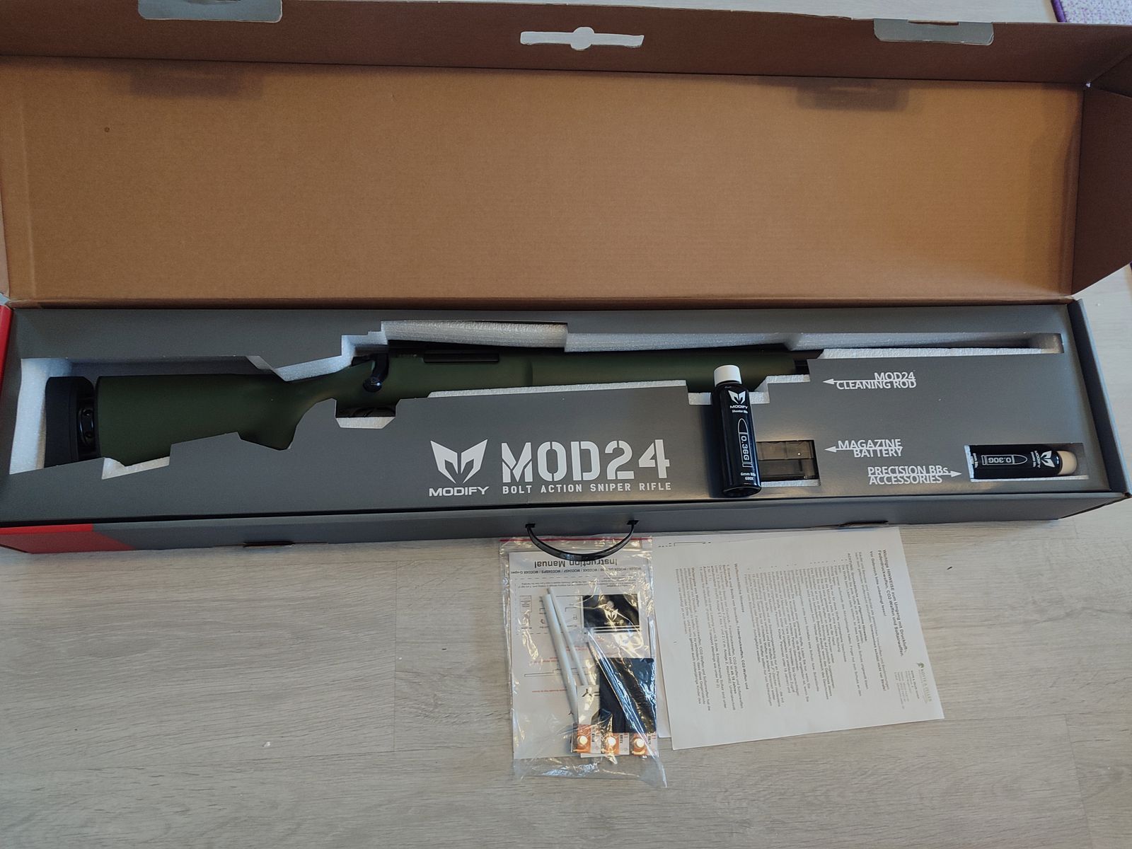 Modify Mod24 SF Airsoft Sniper gewehr, sehr guter Zustand nur wenig benutzt