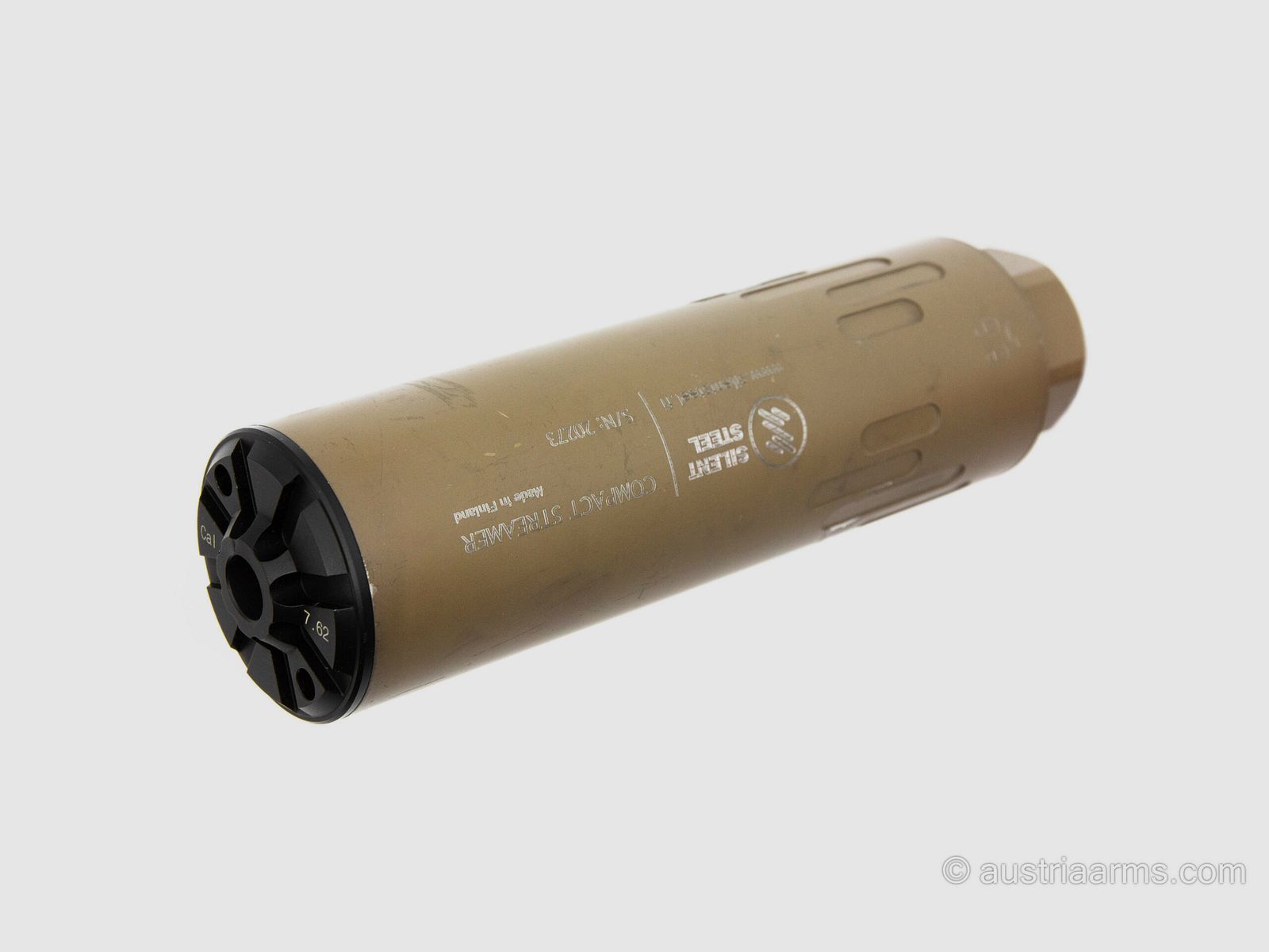 Silent Steel Compact Streamer Suppressor .223 / 7.62mm FDE – Demonstrator, image 2 of 2