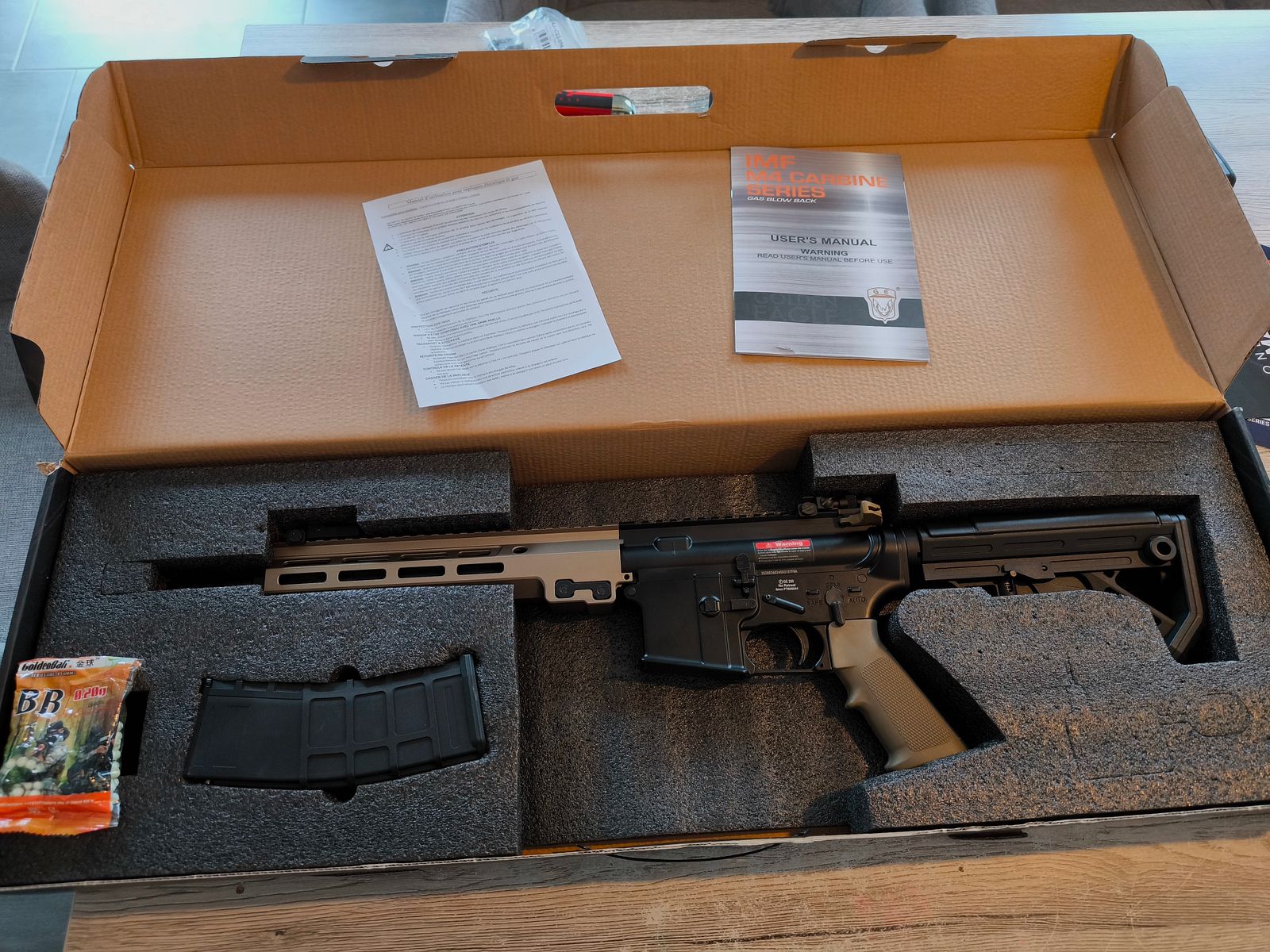 Golden Eagle MC 6595M 9" Pro Series GBB 6mm Airsoft