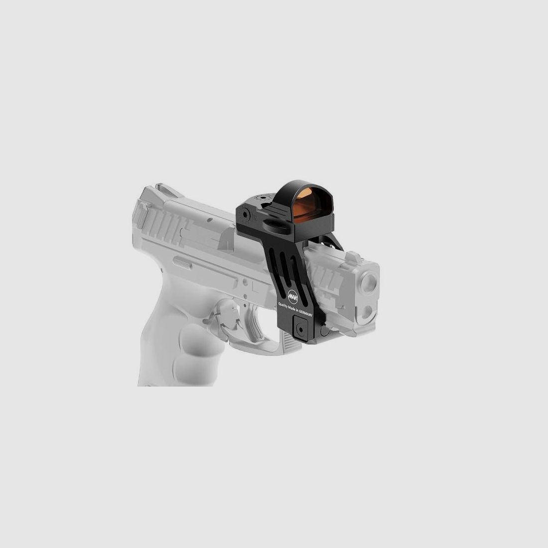 MAK Montage f. Leuchtpunktvisier P-Lock für GLOCK 17/19 Gen3&4 und baugleiche