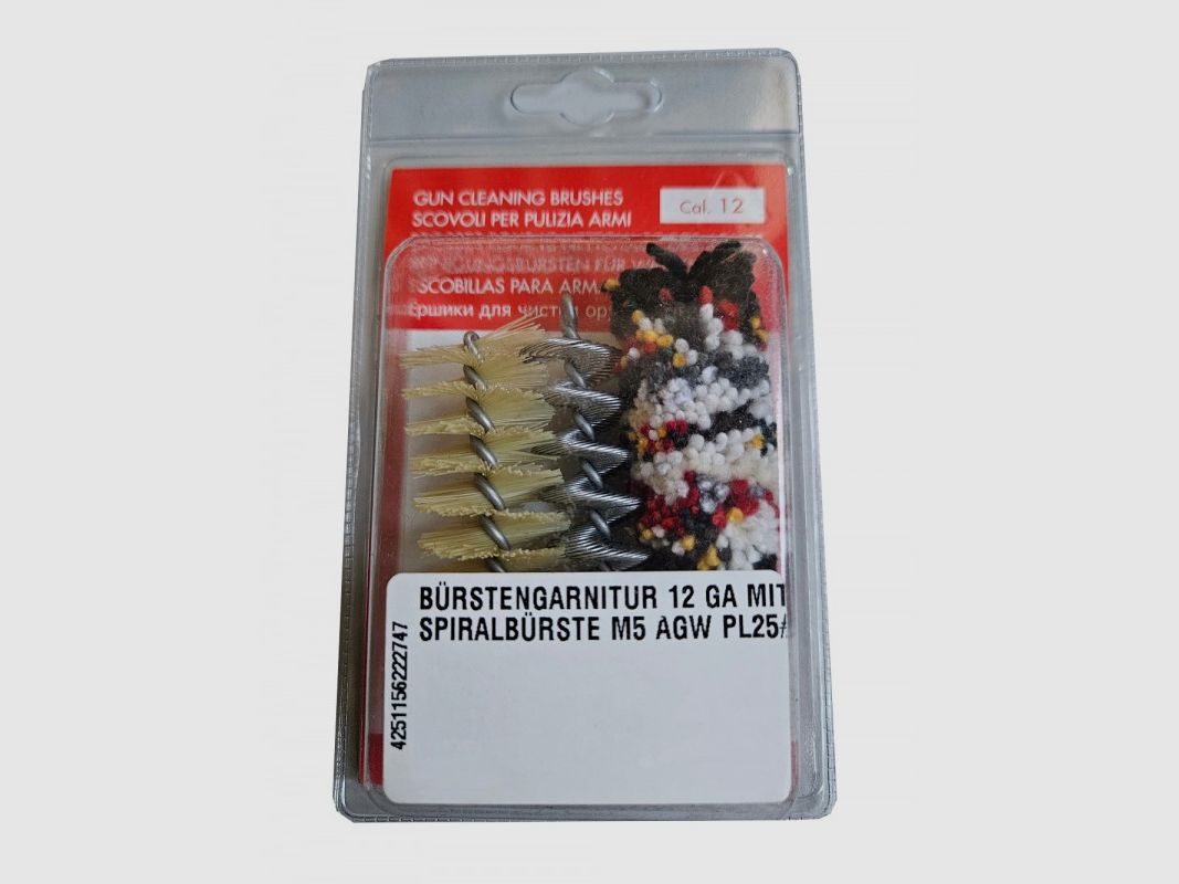 BRUSH SET 12 GA WITH SPIRAL BRUSH M5 AGW