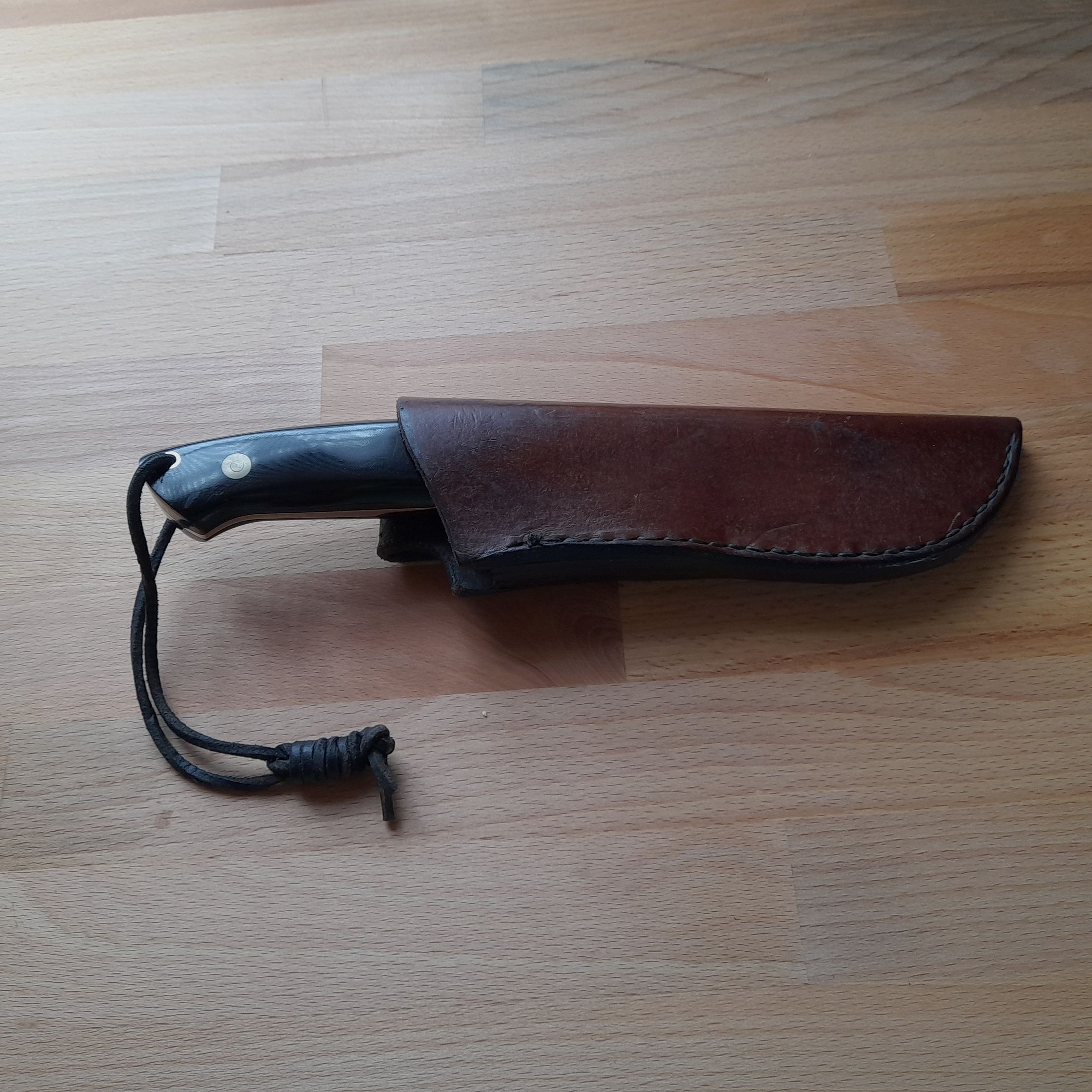 Wolf Borger Messer – vor ca. 35 Jahren auf einem Messermacher Treffen - Messe in Graben-Neudorf von ihm persönlich gekauft.