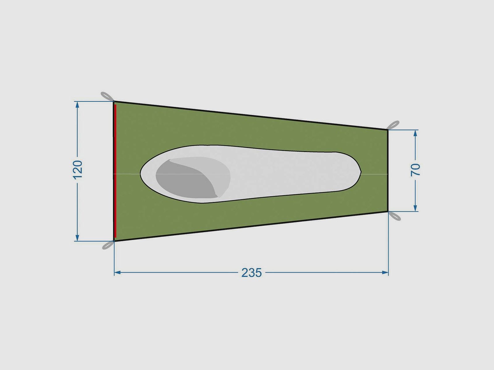 Tatonka Single Mesh Tent – ultraleichtes Insekten-Shelter, Bild 4 von 4