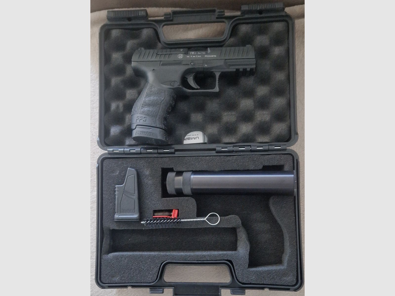 PPQ Schreckschuss Pistole mit Schalldämpfer, Bild 1 von 6