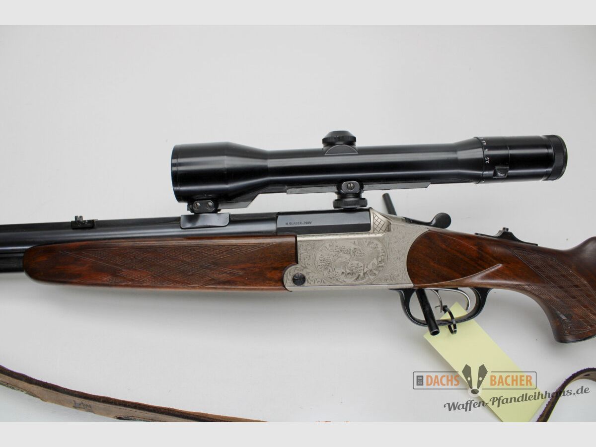 BBF Bockbüchsflinte Blaser ES700 Kal. 7x65R + 12/70 mit Zeiss Diavari Z 1,5-6x42 LINKSSCHÄFTUNG