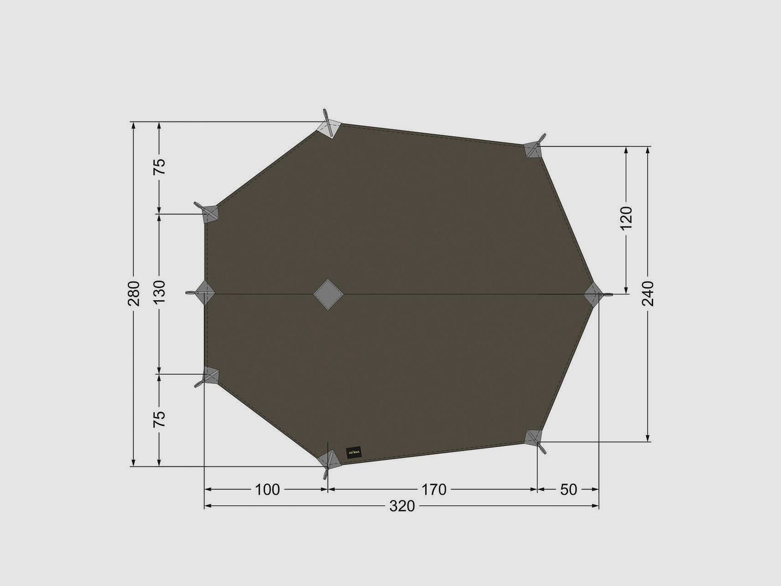 Tatonka Tarp Wing LT – ultraleichtes Trekking Tarp, Bild 3 von 5