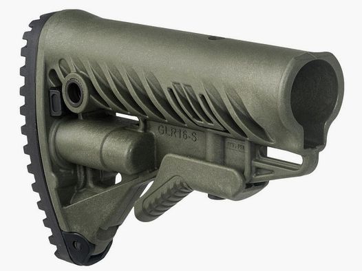 Fab Defense GLR-16 S green stock for AR15