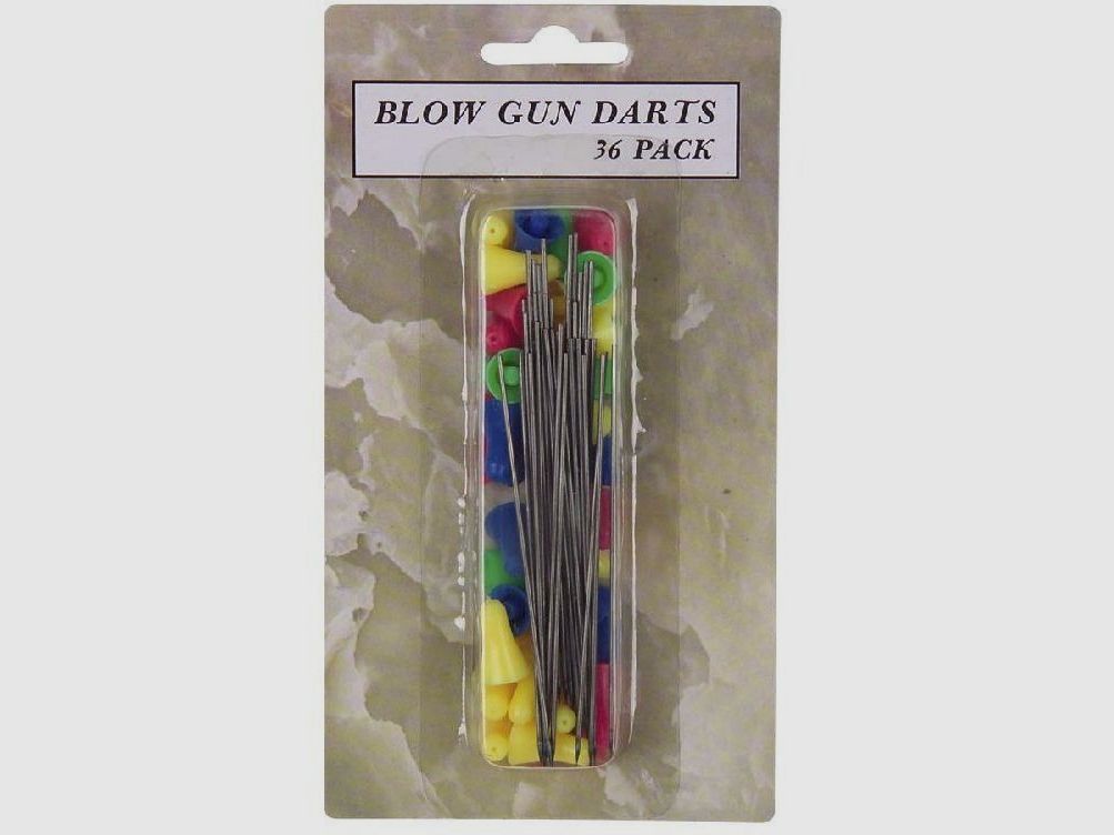 Ersatzpfeile Stahlnadel 36er Blasrohr-Dart 1cm