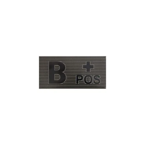 B Rh+ blood type patch – Black/Boreal Green, image 1 of 2