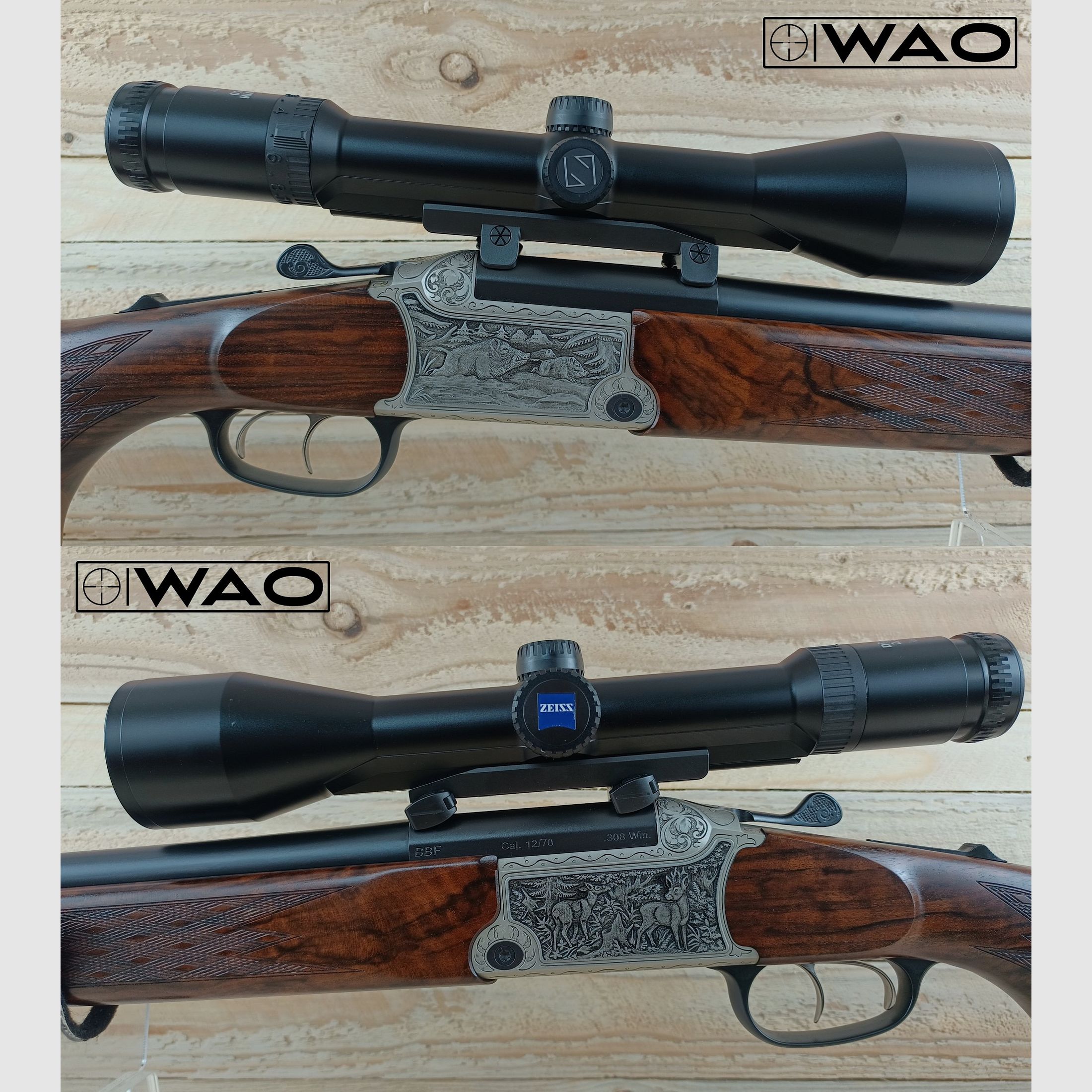 Blaser BBF 95 Luxus, BBF95, Kal. .308 Win; 12/70 *inkl. Zeiss Optik mit Leuchtabsehen*