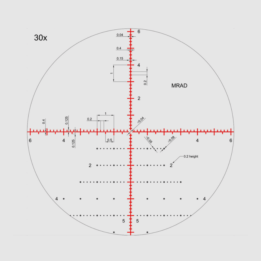 Zielfernrohr Nikko Stirling Diamond FFP 34 mm 5-30×56, Bild 8 von 8