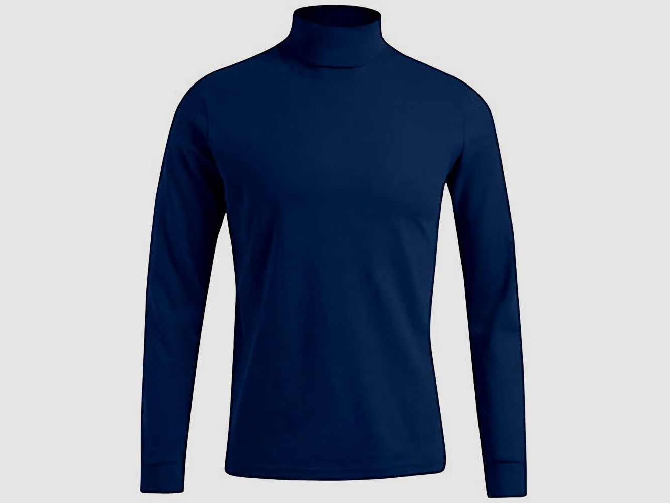 OBRAMO Rollkragen Pullover Navy 2XL