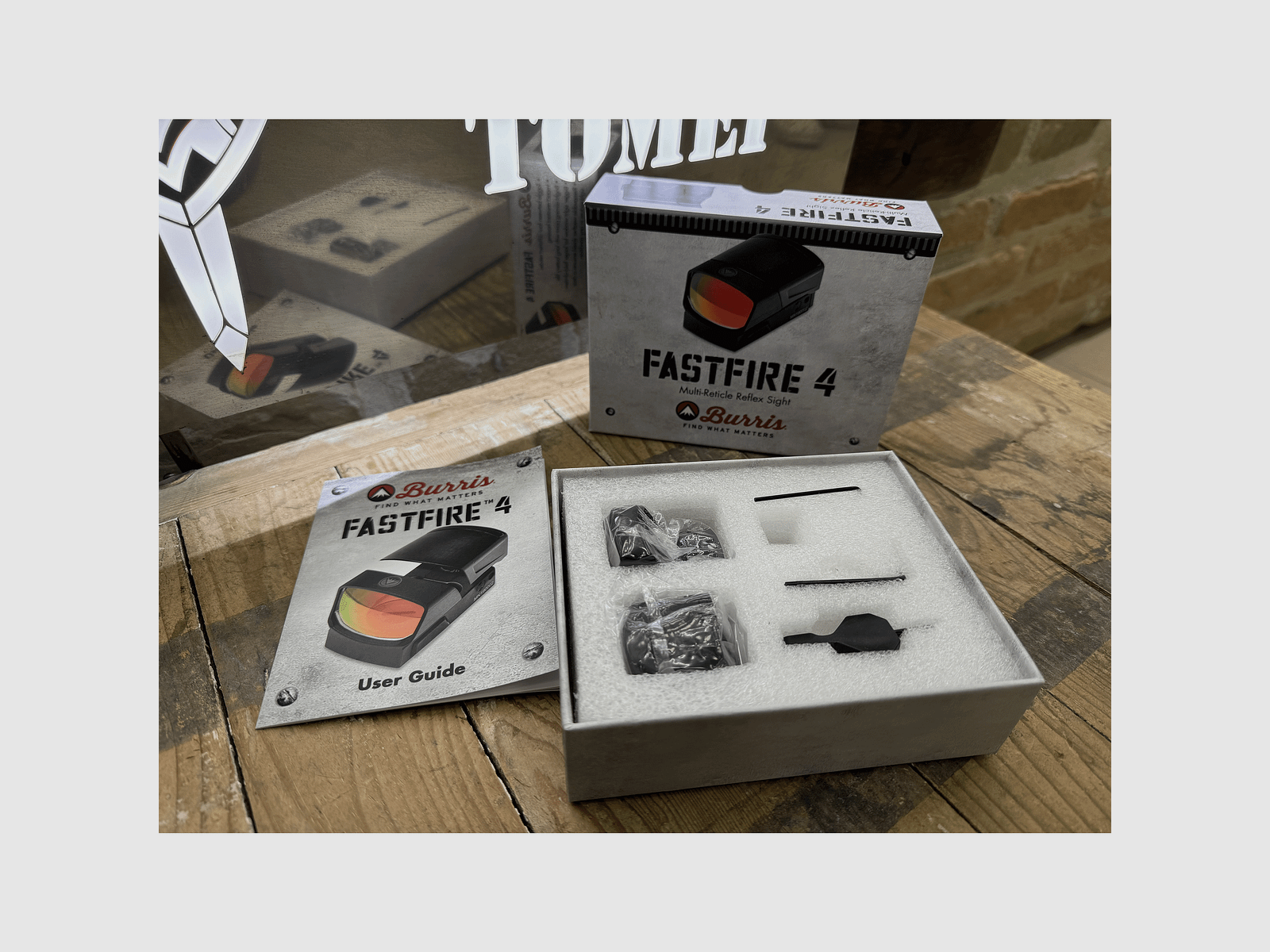 GEBRUIKT – RODE DOT – BURRIS FASTFIRE 4 Multi-Reticle Reflexvizier, afbeelding 4 van 4