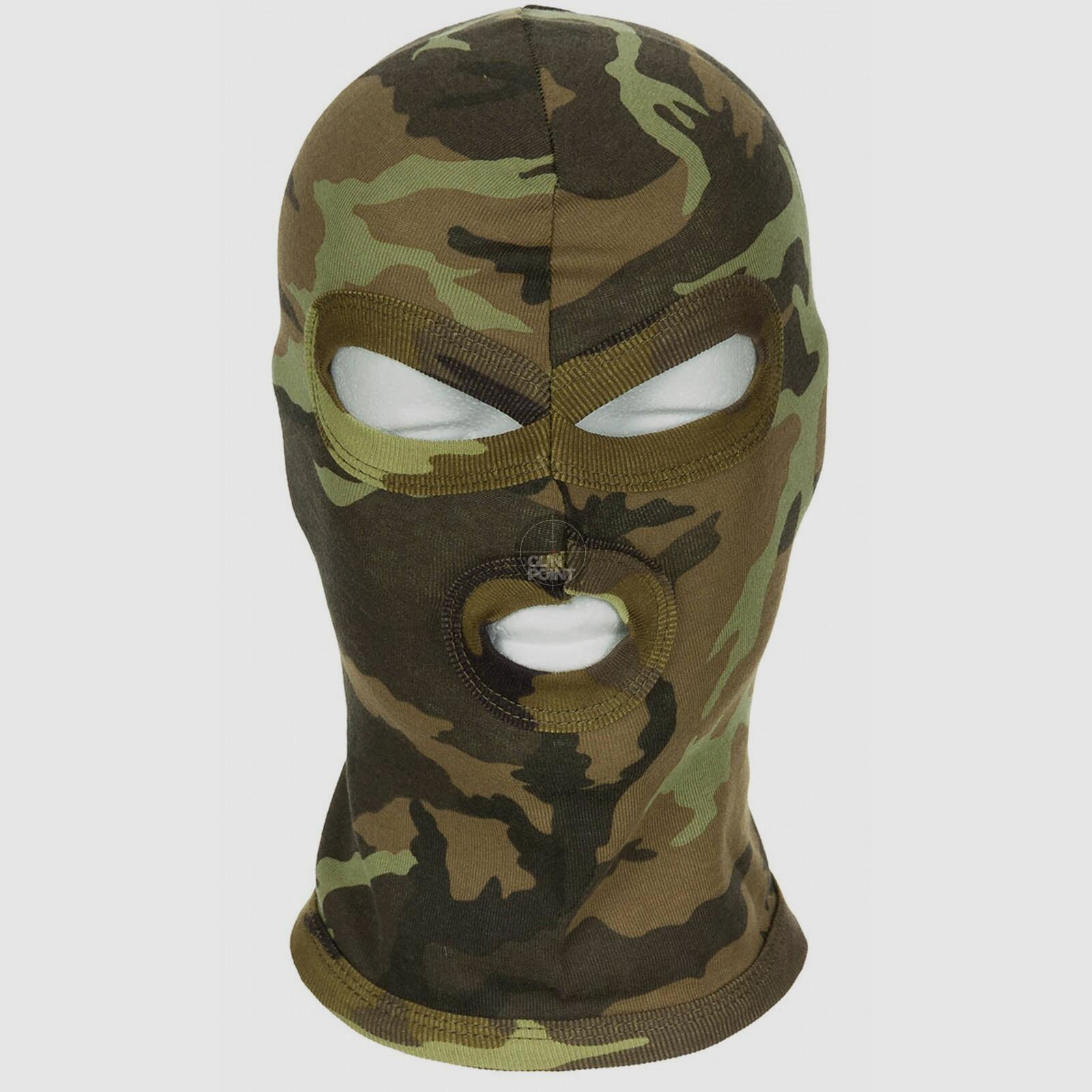 Balaclava, 3-Loch, dünn,M 95 CZ tarn, 100 % Baumwolle