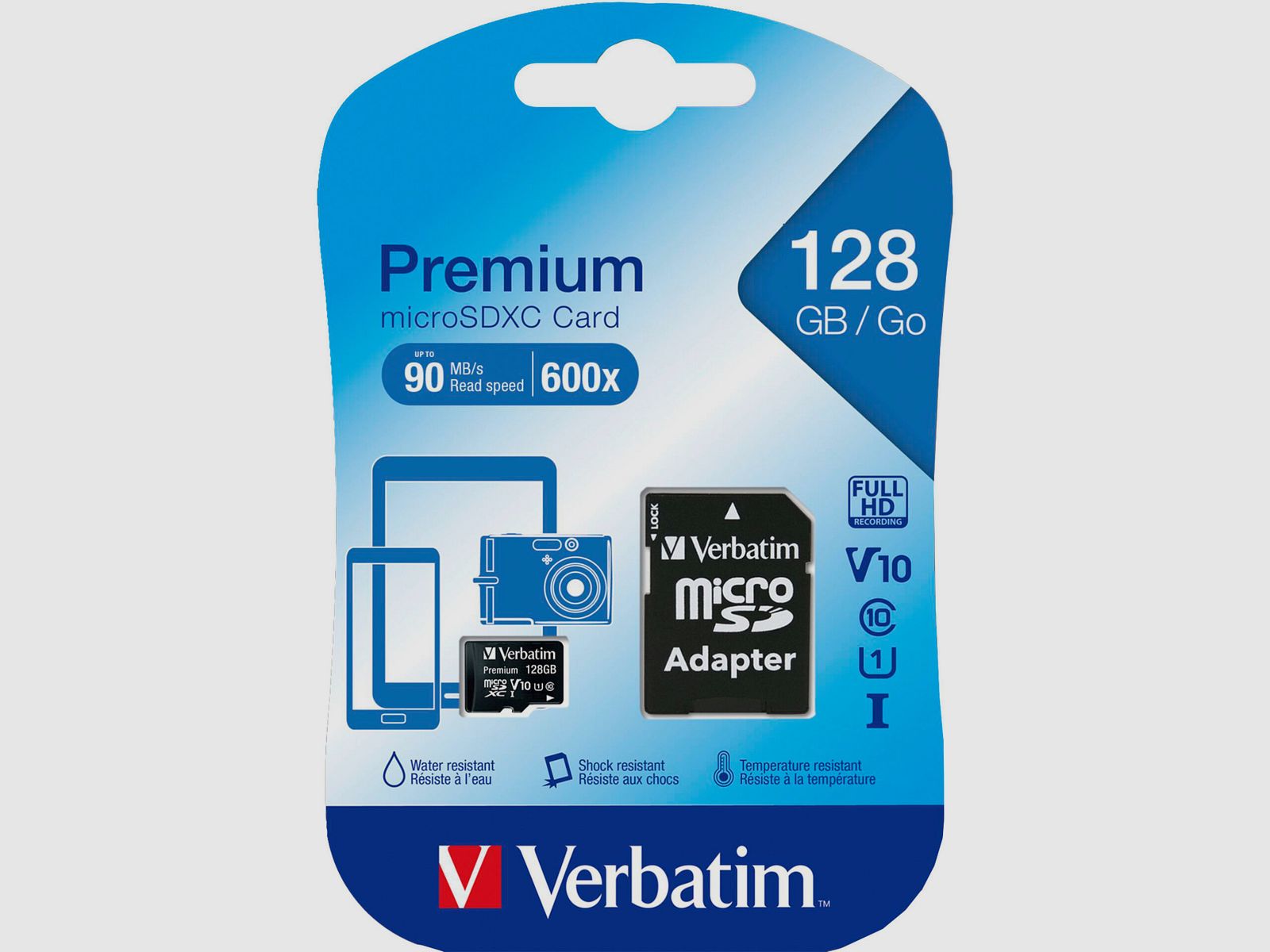 Verbatim Speicherkarte microSDXC Premium 128 GB