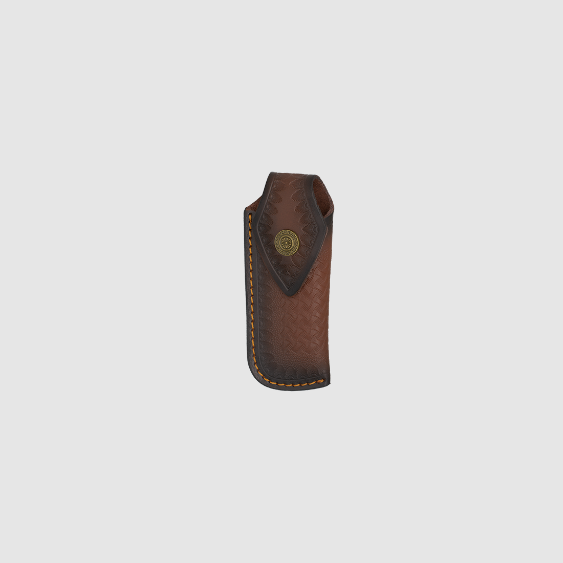 39797-MA – Custodia in pelle marrone per coltelli pieghevoli, 16 cm