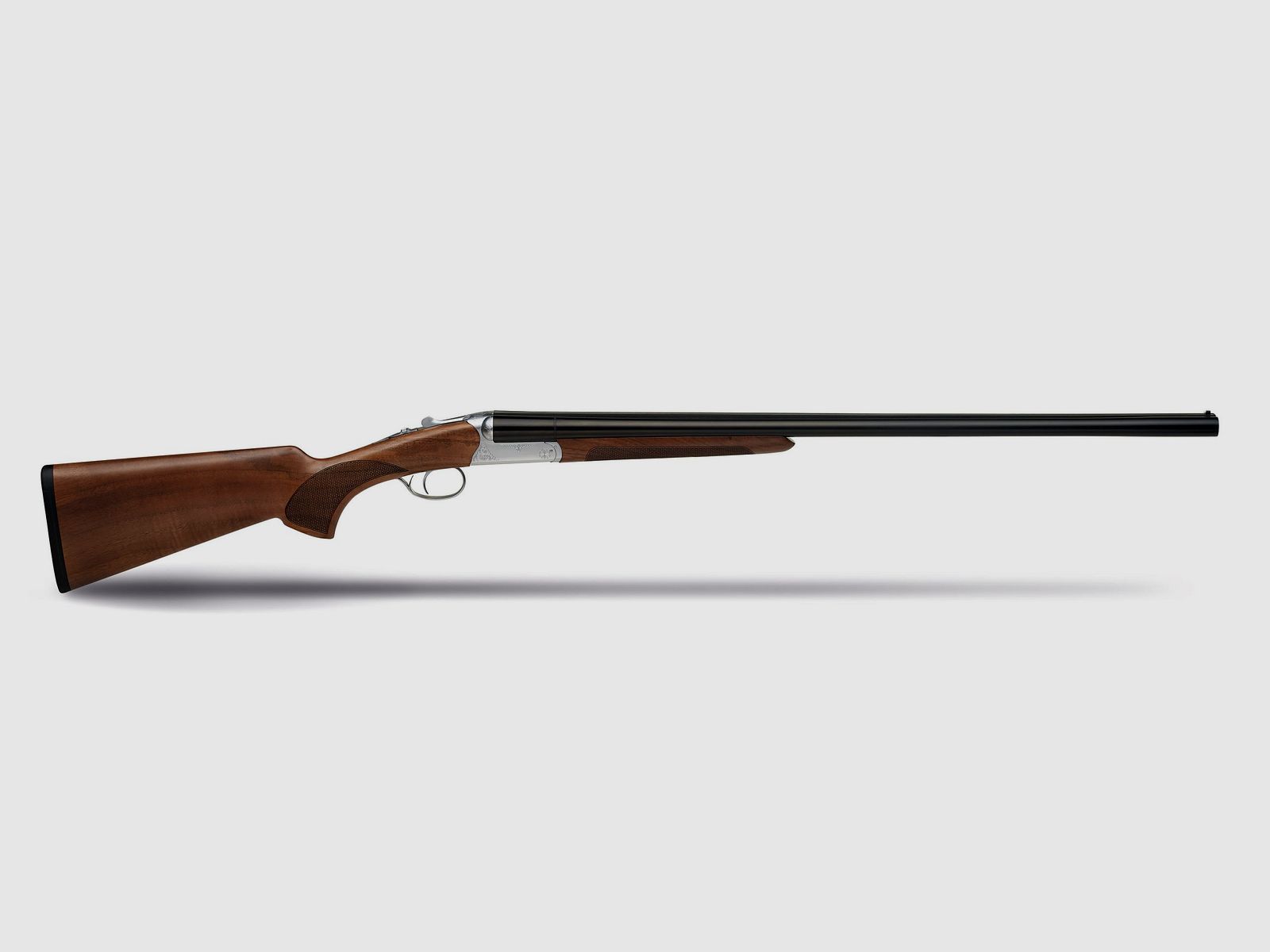 Huglu 200 A Querflinte, Coachgun, Kal. 12/76, Einabzug, 51cm Lauf, silber