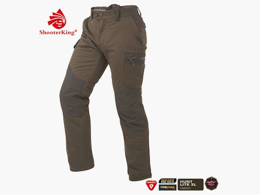 SHOOTERKING Huntflex Primaloft Winter Hose braun/oliv