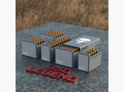 Filamelt Munitionsbox / Ammo .350 Legend – Patronenbox für 50 Schuss, Made in Germany