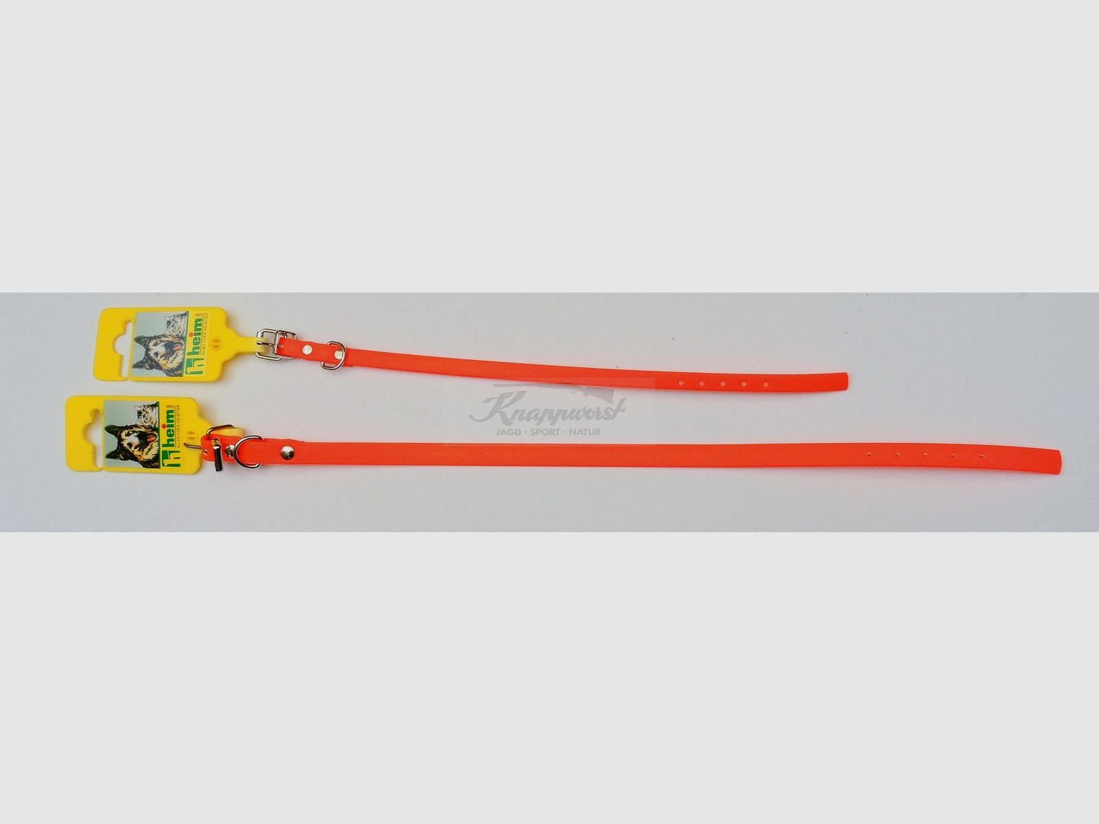 Halsung BioThane orange 40cm