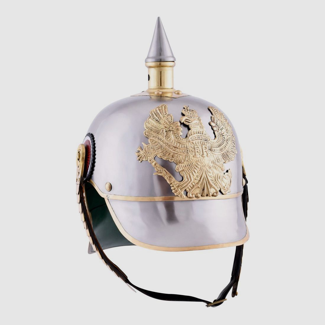Pickelhaube Prusy 1889 z wkładką skórzaną