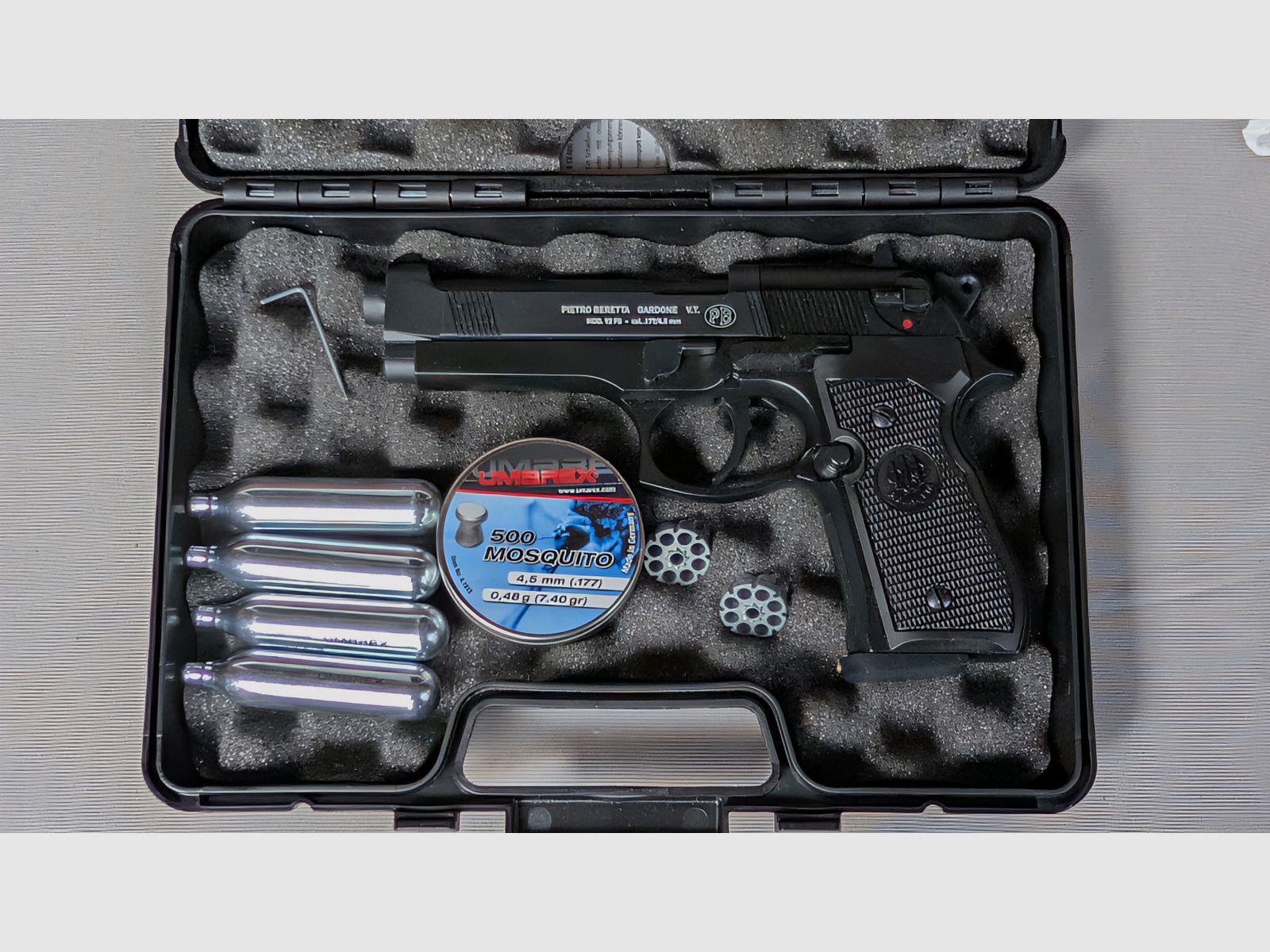 <pistola de aire, CO2, Beretta Mod.92 FS</pistola de aire>