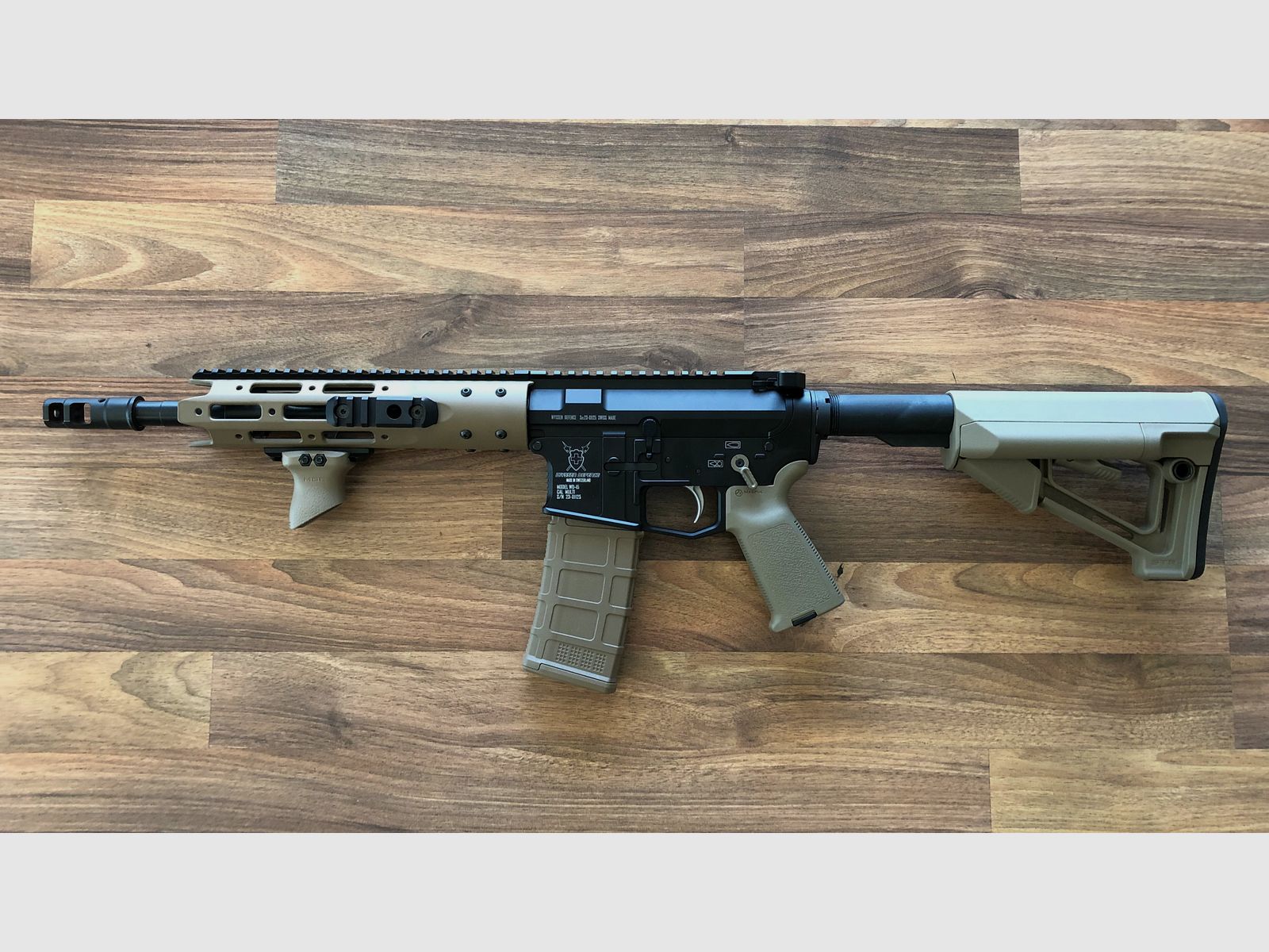 Halbautomat Wyssen Defence WD15 FDE 11.5" Lauf 5.56x45, Bild 3 von 3