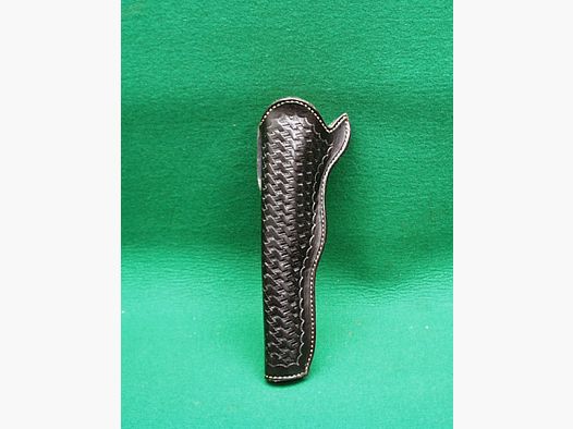 Op maat gemaakte leren holster, zwart, voor 8" revolver