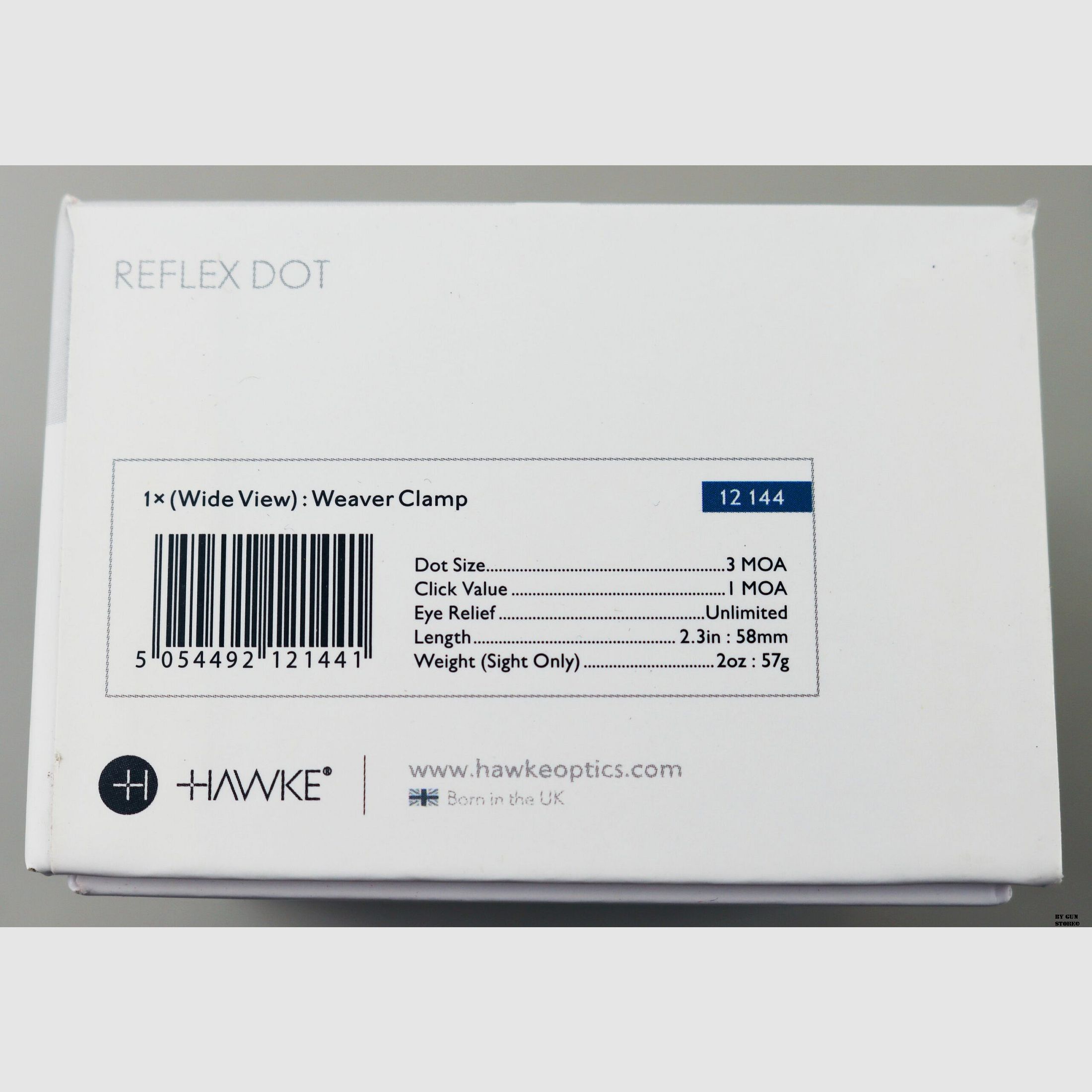 RED DOT REFLEX 1X 3 MOA WIDEVIEW WEAVER HAWKE (12144), immagine 3 di 4