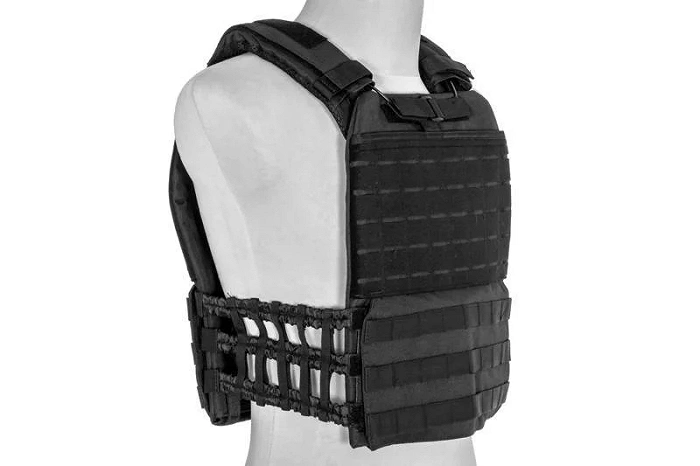 Tactical plate carrier vest Molle/laser-cut – black, image 5 of 12