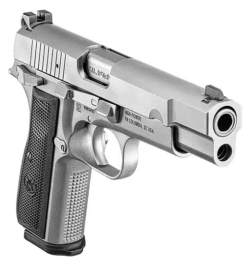 Pistola FN Herstal High Power Stainless « Edizione Limitata IWA » 100 pezzi cal. 9×19, immagine 1 di 3