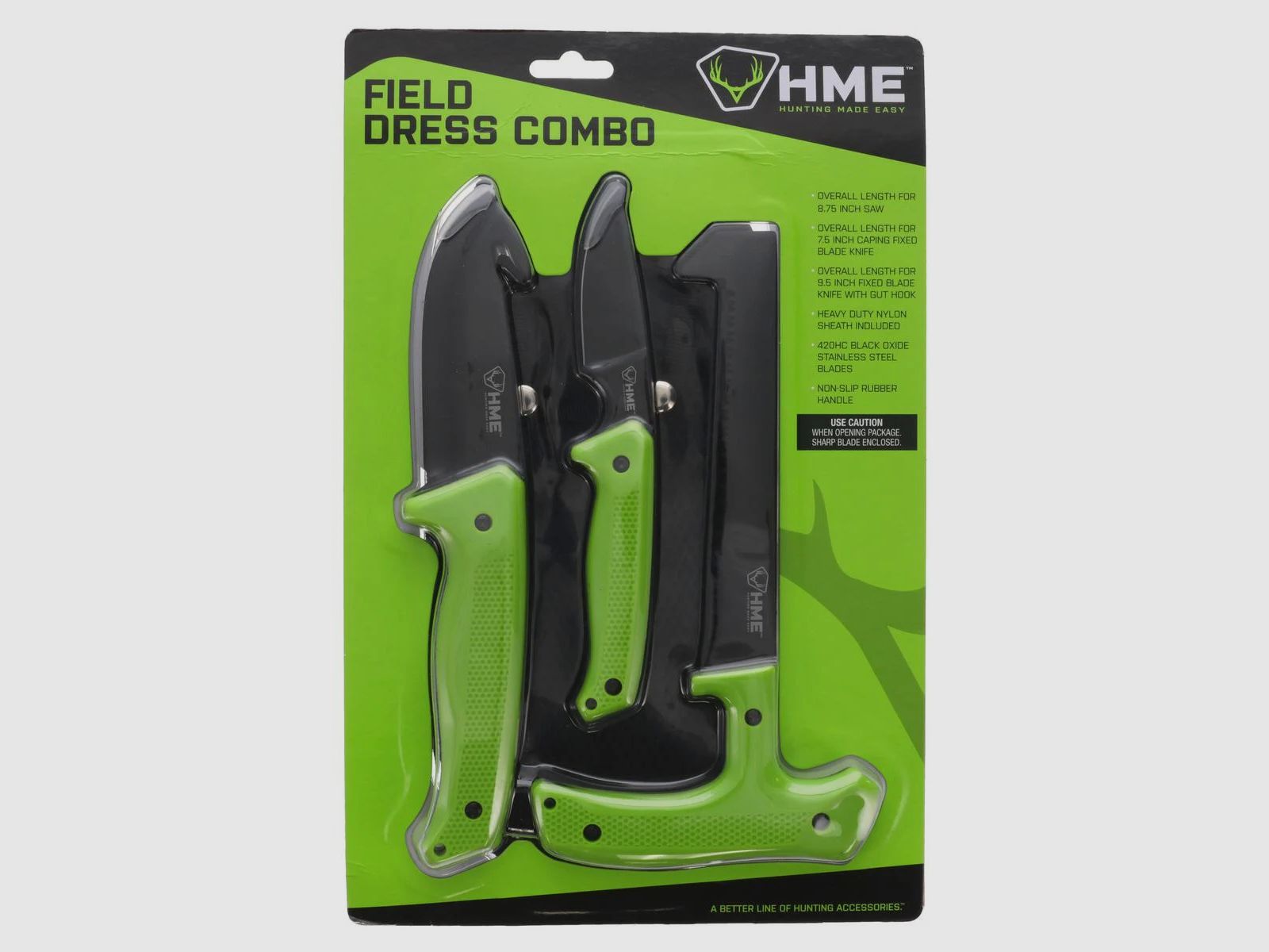 HME 3-teiliges Hunter’s Field Kit – Knochensäge & 420HC-Jagdmesser mit Aufbrechhaken, Bild 3 von 6