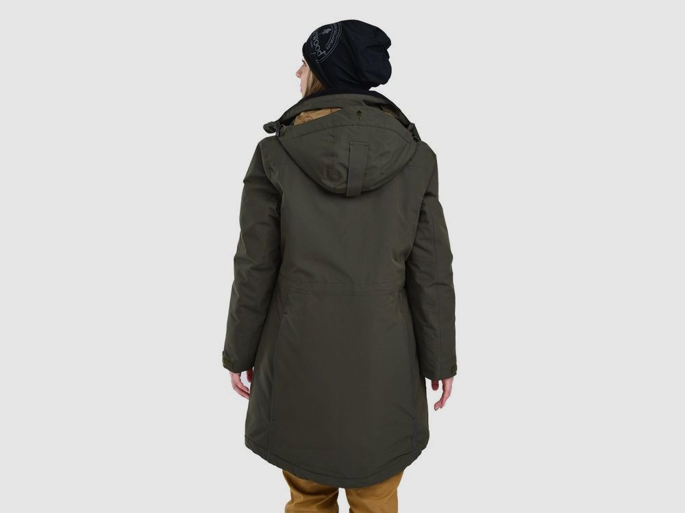 Pinewood Wilda Padded Parka W Moss Green, billede 4 af 7