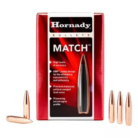 Hornady balas 22 .224 BTHP Match 52gr (100 uds.) (2249), imagen 1 de 2
