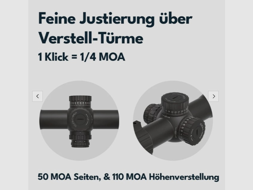 Vector Optics SCFF-50 Taurus Zielfernrohr 4-16x44 HD MOA - Montage für 21mm Picatinny/Weaver