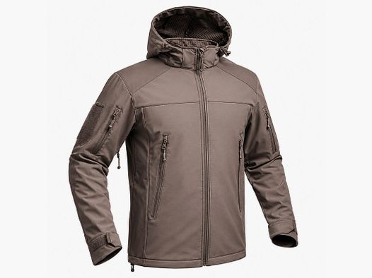 Softshell-Jacke Fighter A10® Herren - Braun, wasserdicht und atmungsaktiv
