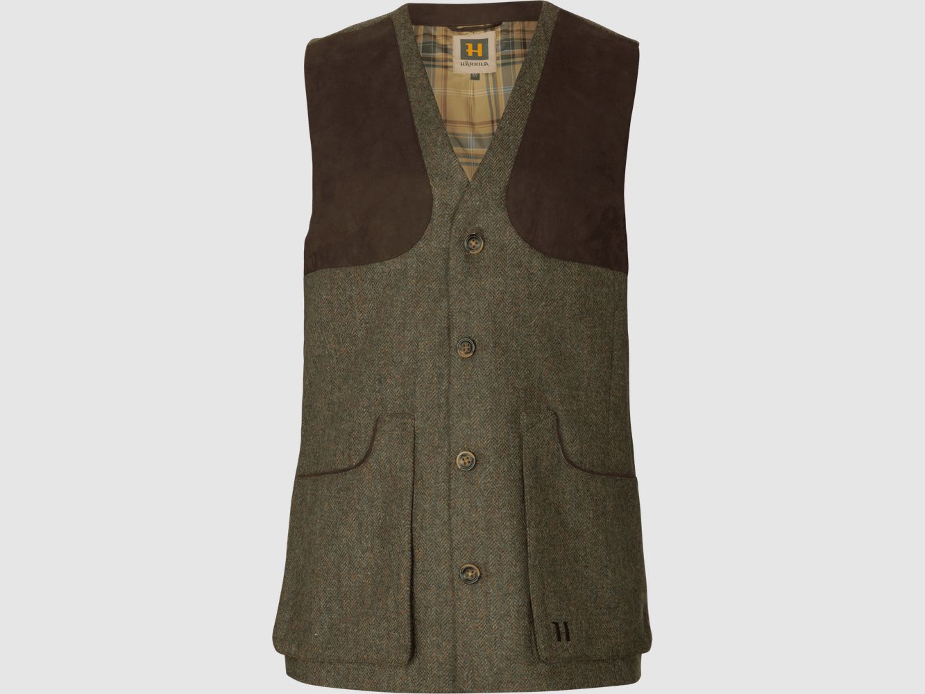 Härkila Kenmore Gilet da Tiro Uomo Verde Foresta/Intrecciato 58