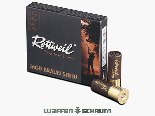 Rottweil Jagd braun Plastik STREU 12/70 3,2mm 34g