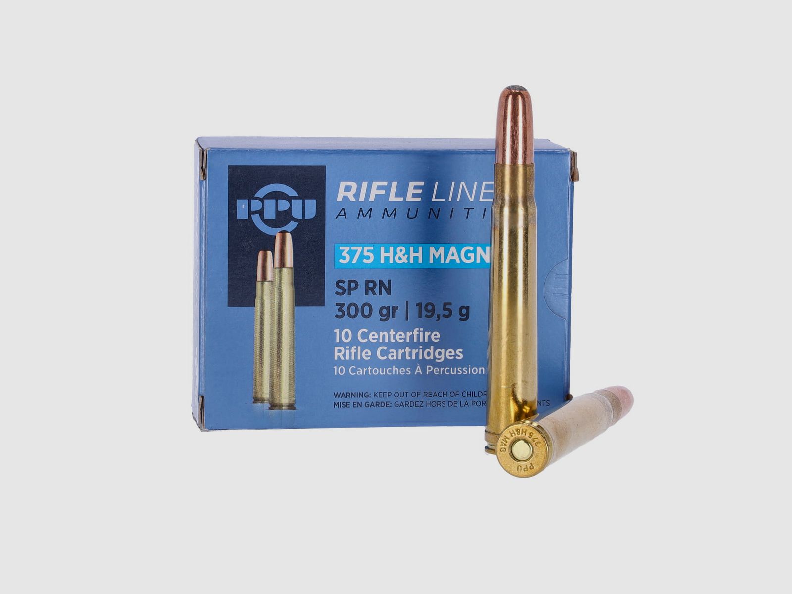 PRVI/PPU .375 H&H Magnum TM 300 gr. - 10 Stk., Bild 1 von 2
