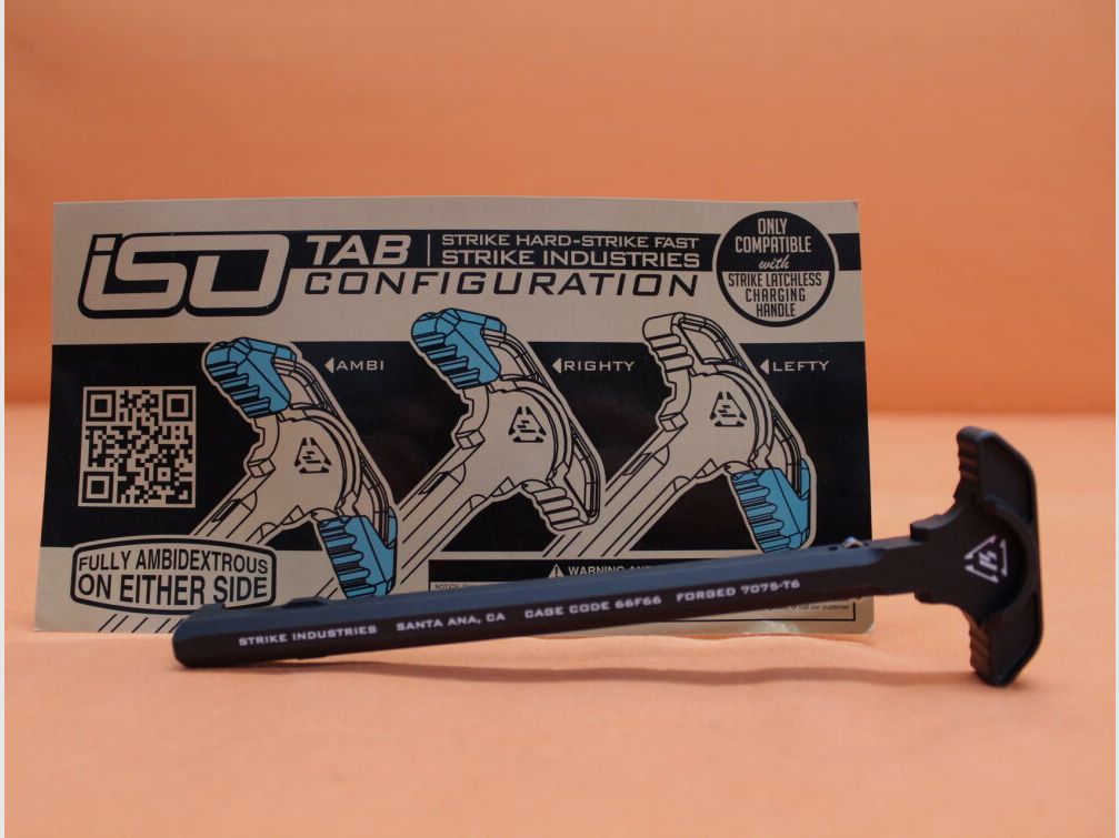 Strike Industries AR-15: Charging Handle Assembly STRIKE Latchless Ambidextrous (SIARSLCHBK)/ beidseitig bedienbar