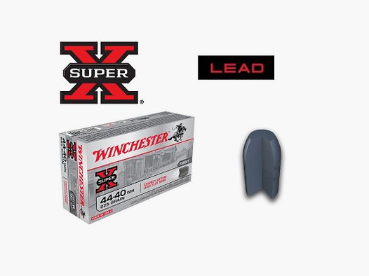 BOX OF 50 CARTRIDGES 44-40WIN WINCHESTER COWBOY 225G LEAD