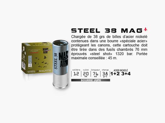 Mary Arm 38 gr 3+4 cal. 12 Steel Magnum