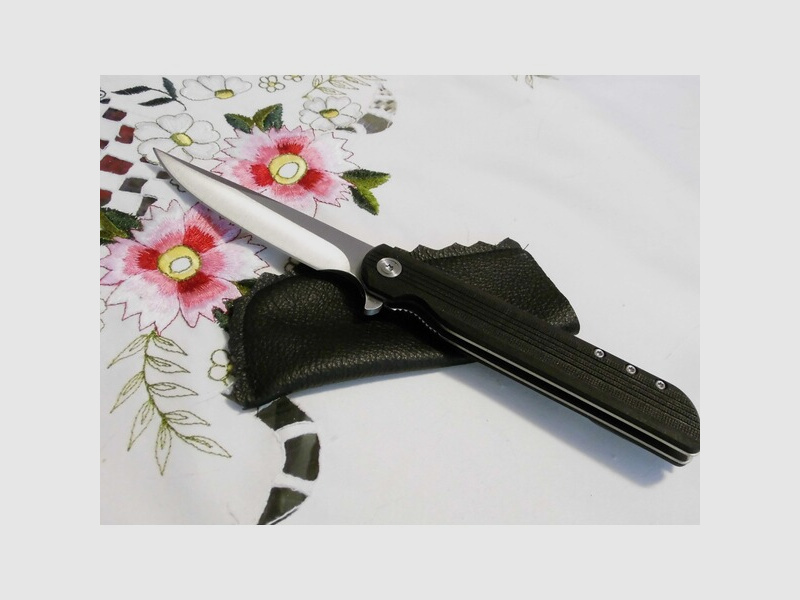 LUXHEIM-Slider-Taschenmesser 5Cr13-Edelstahl Liner Lock-Einhandmesser Scharf NEU