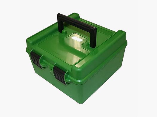 MTM CASE-GARD BOÎTE À MUNITIONS DE FUSIL PORTABLE 223 WSSM-7MM REM MAG 100RD VERTE