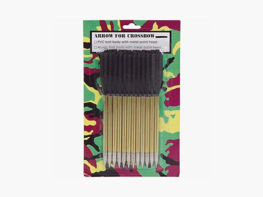 Replacement arrows for crossbow made of aluminum 12-pack