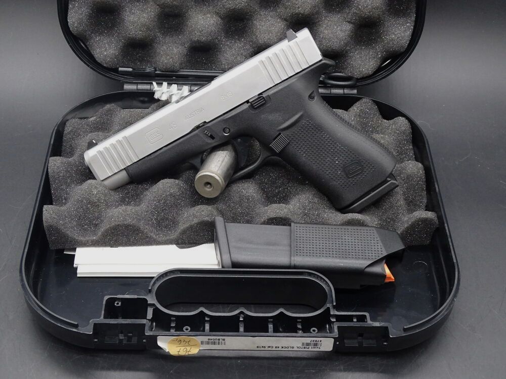 Glock 48 FS silver slide Kaliber 9mm Luger NEUWAFFE 48 FS silver slide
