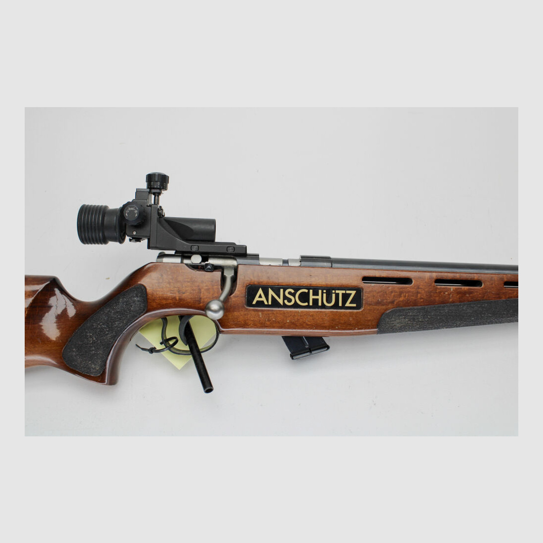 Rep. karabin Anschütz ST kal. .22lr z diopterem i lufą meczową .22lr