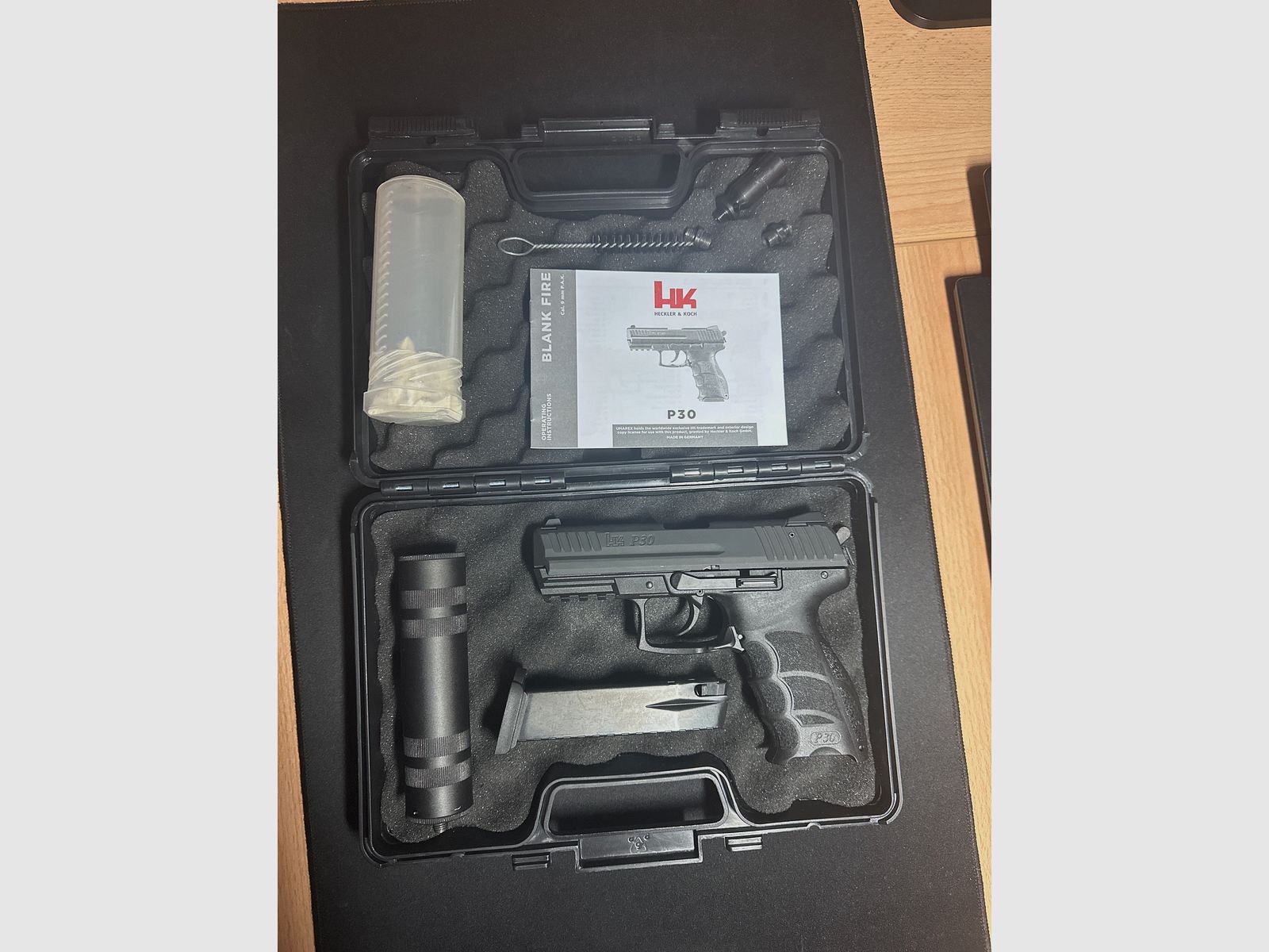 H&K P30 9mm P.A.K. / Zoraki Schalldämpfer